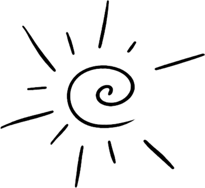 The Paseos Del Sol sun mark on its own